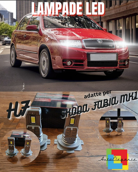 H7 LED KIT FOR SKODA FABIA MK1 6000K WHITE 6000 LUMEN CANBUS LOW BEAM 