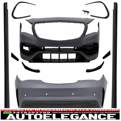 kit carrozzeria completo adatto per mercedes cla c117 w117 (2013-2018) restyling cla45 design