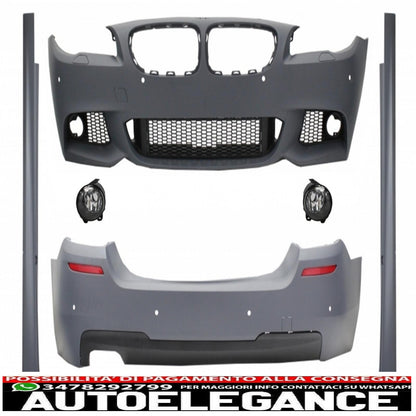 body kit suitable for bmw f10 5 series (2011-2014) with m-technik design fog lamps