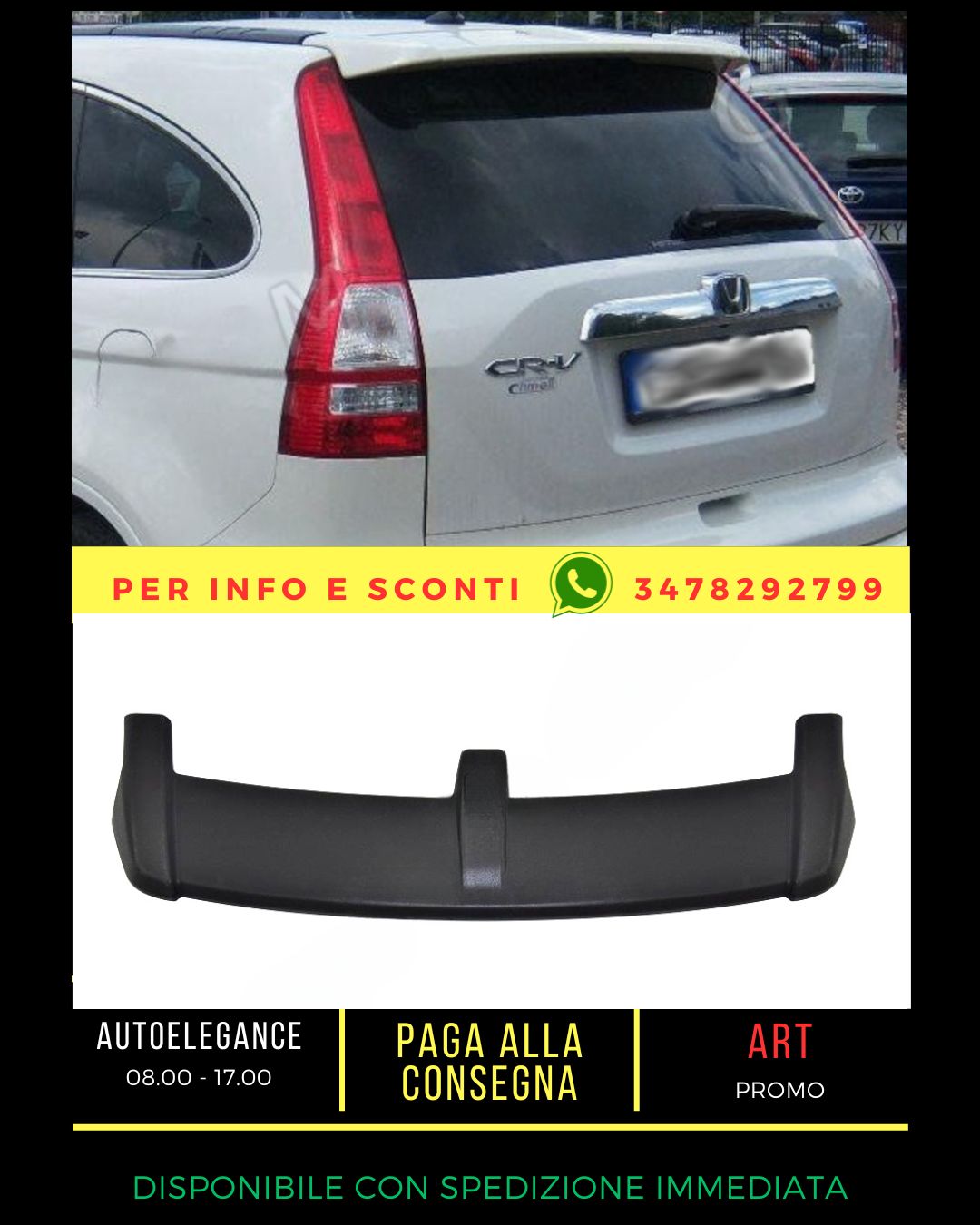 ✨SPOILER ADATTO PER Honda CRV 3 2006-2011✨