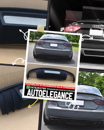 DIFUSOR COMPATIBILE PER AUDI A5 COUPE CABRIO 8T ( 2007-2011 )