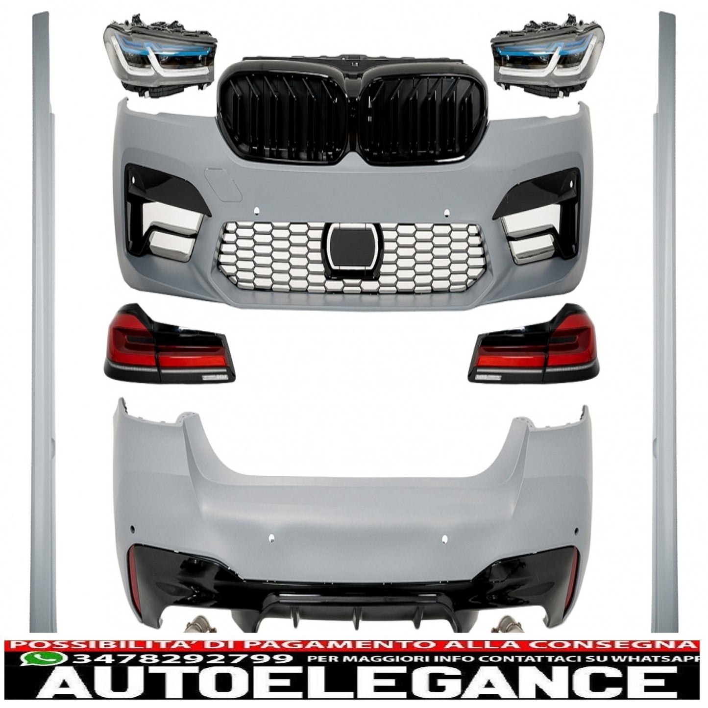 complete body kit suitable for bmw 5 series g30 (2017-2019) conversion to g30 m5 lci design 2020 