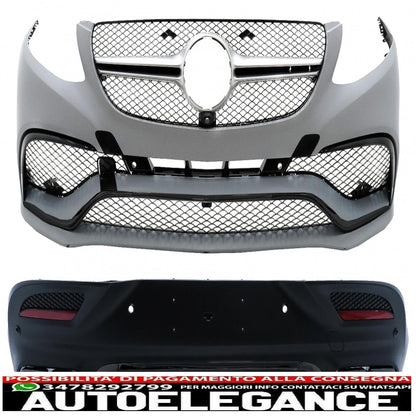 complete body kit suitable for mercedes gle coupé c292 (2015+) design all black edition 