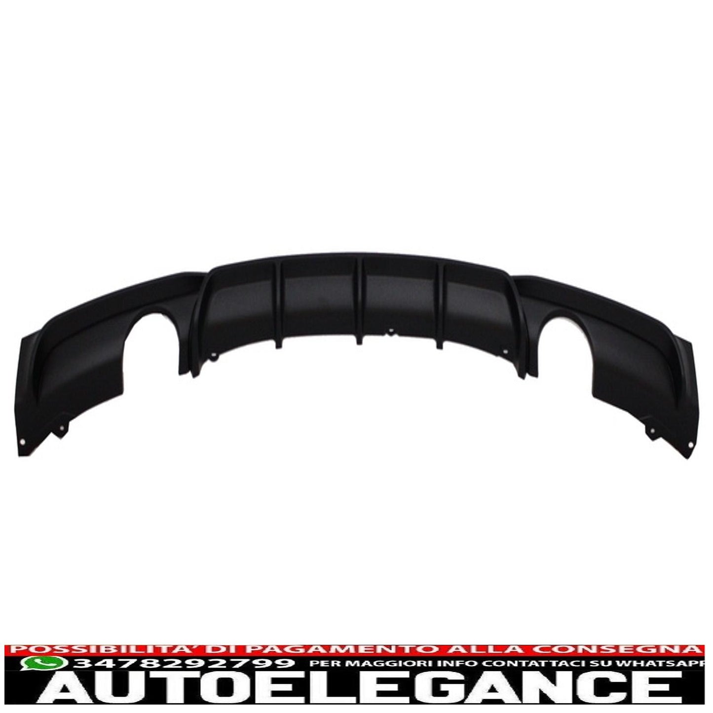 spoiler paraurti posteriore mantovana diffusore doppia uscita scarico singolo adatto per bmw serie 3 f30 f31 (2011-2019) m design
