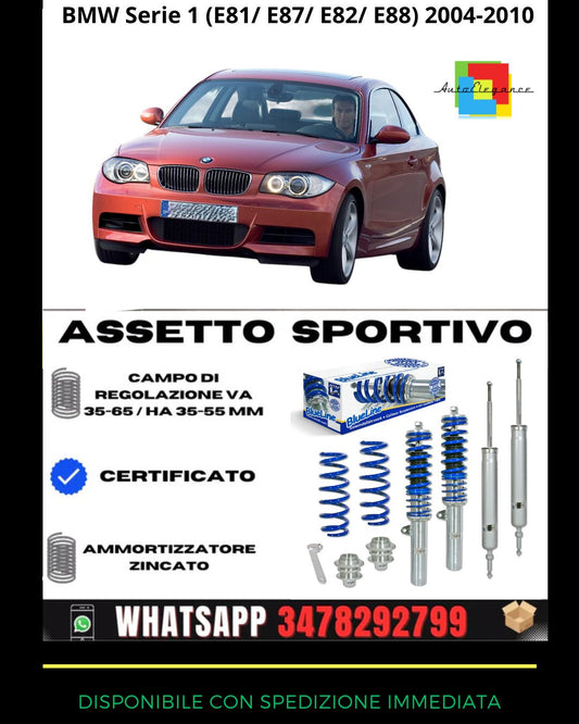 🔥Assetto sportivo ADATTO PER BMW Serie 1 (E81/ E87/ E82/ E88) 2004-2010🔥