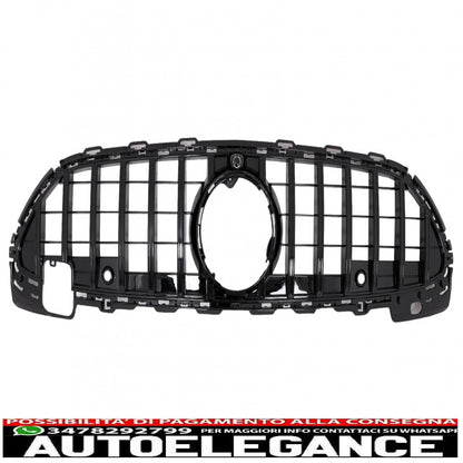 front grille suitable for mercedes c-class w206 sedan s206 t-modell (2021-up) gt-r design panamericana black
