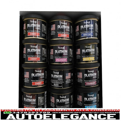 Paradise Air Fresh Deodorante biologico per ambienti serie Platinum 12 lattine assortite