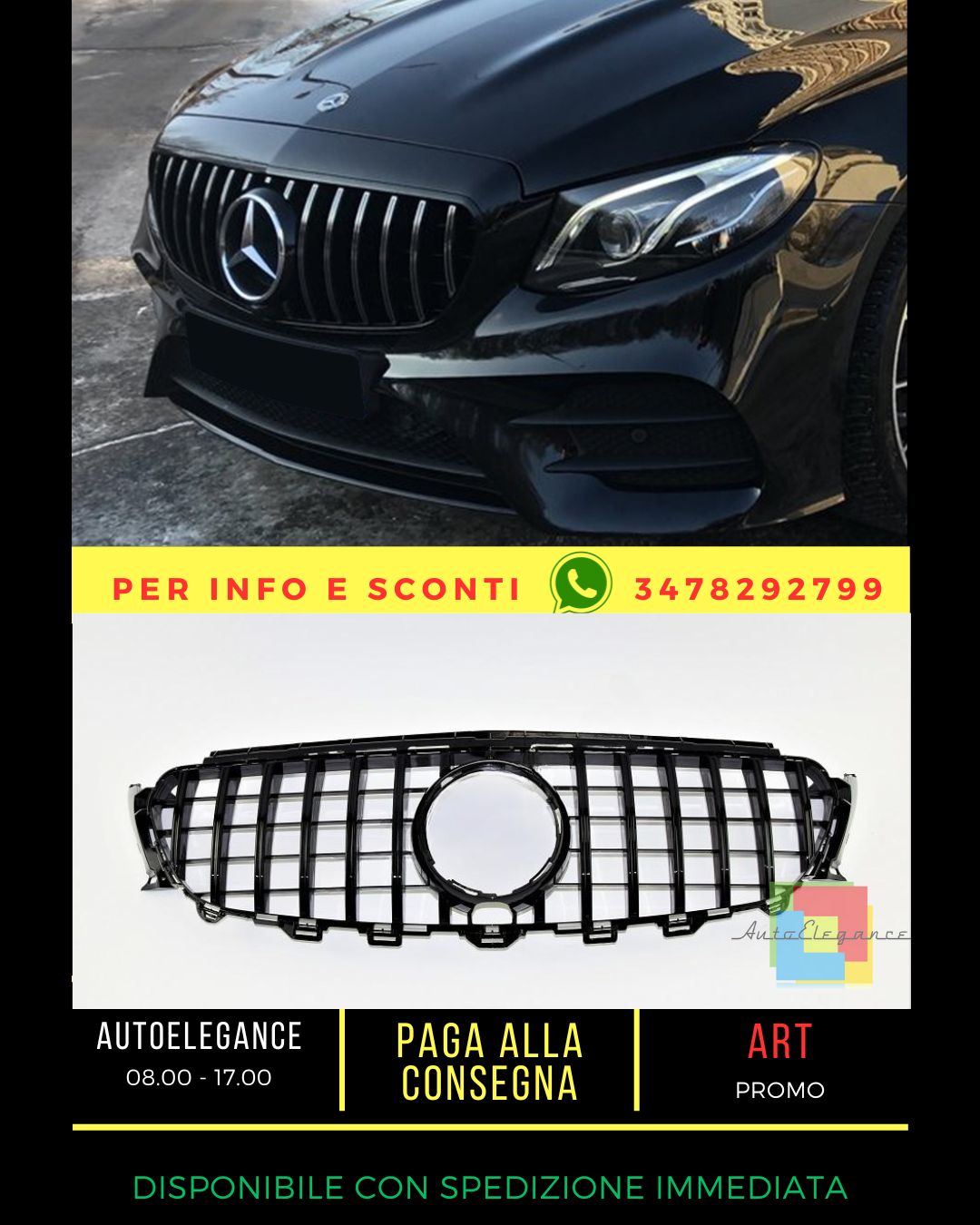 ⭐Griglia ADATTA PER Mercedes E class W213 2016-2019⭐
