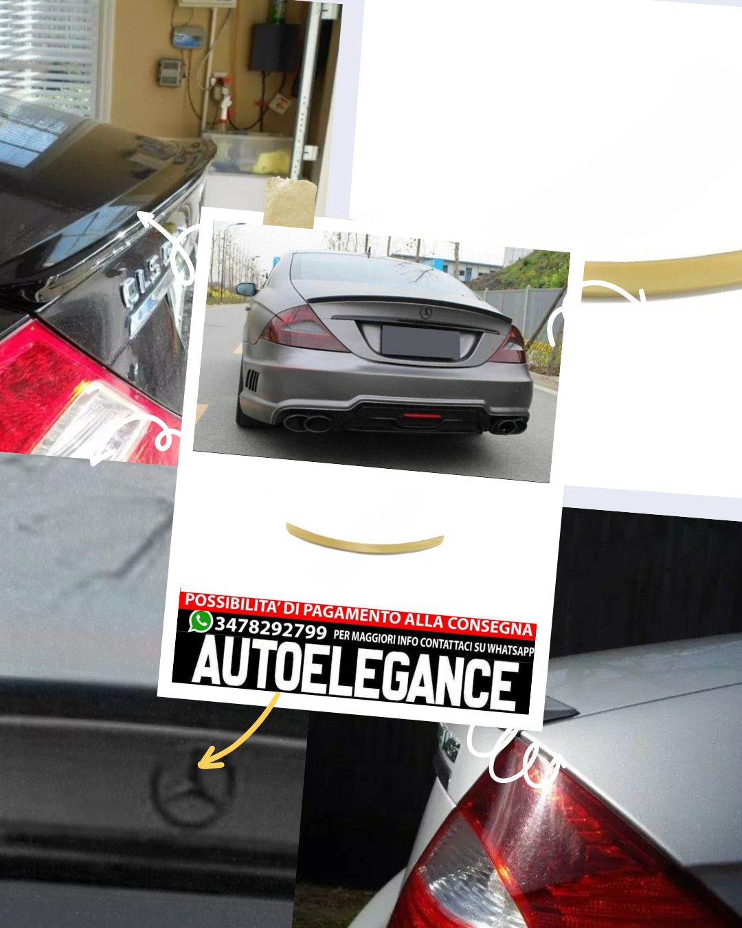 SPOILER adatto per Mercedes CLS C219 2004-2010