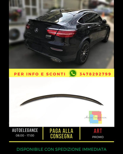 🔥GLOSSY BLACK SPOILER SUITABLE FOR Mercedes GLC C253 2016+ Coupe🔥