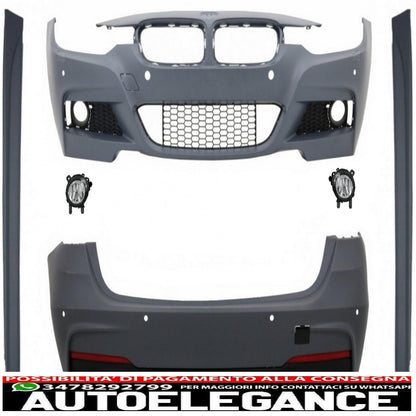 complete body kit suitable for bmw 3 series f31 (2011-2019) touring m-technik design with fog lamps