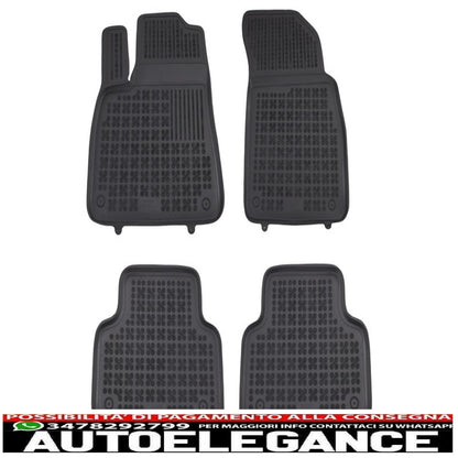 Black rubber mat suitable for audi q7 4m (2015-) q8 (2018-)