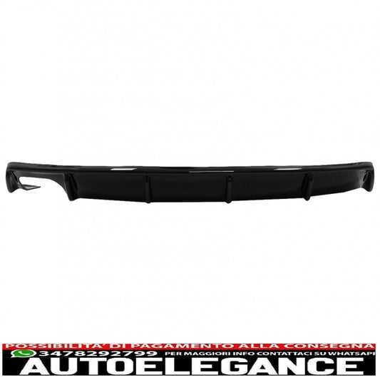 Diffusore d'aria mantovana paraurti posteriore adatto per skoda octavia ii (2004-2009) pianoforte nero