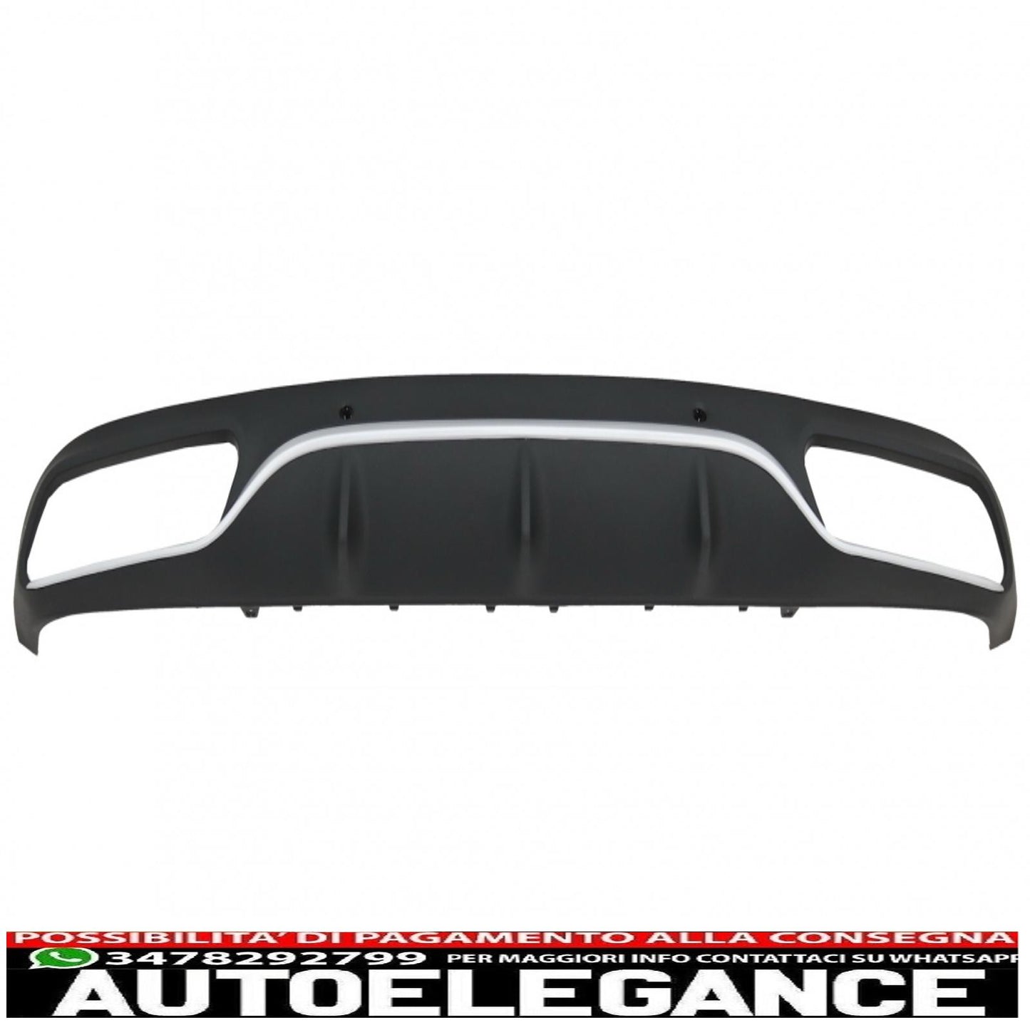 Rear bumper valance diffuser suitable for mercedes c class c205 a205 coupe cabriolet (2014-2019) design c63