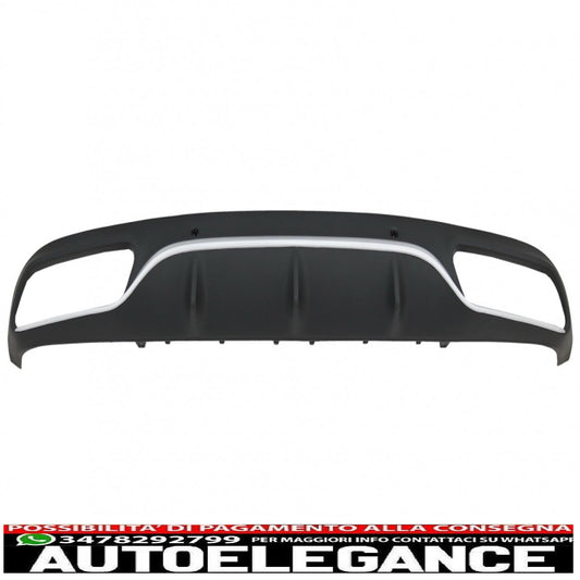 Rear bumper valance diffuser suitable for mercedes c class c205 a205 coupe cabriolet (2014-2019) design c63