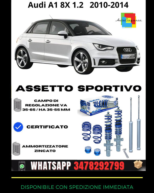 🔥Sports suspension SUITABLE FOR Audi A1 8X 1.2 TFSI, 1.4 TFSI, 1.6 2010-2014🔥