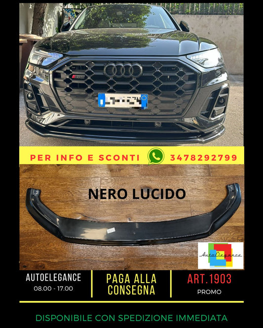 ✨GLOSSY BLACK SPLITTER COMPATIBLE FOR AUDI Q5 2017-2020 SLINE SQ5✨
