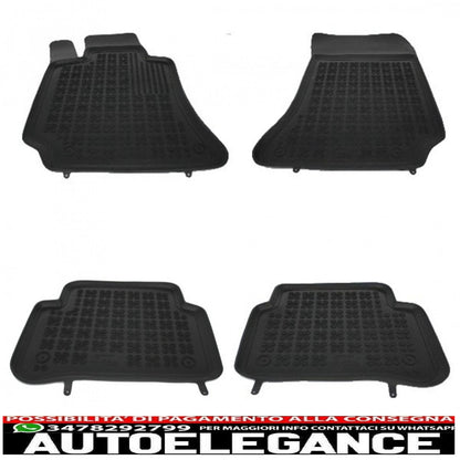 Rubber mat suitable for mercedes e class w212 s212 (2009-2016) black