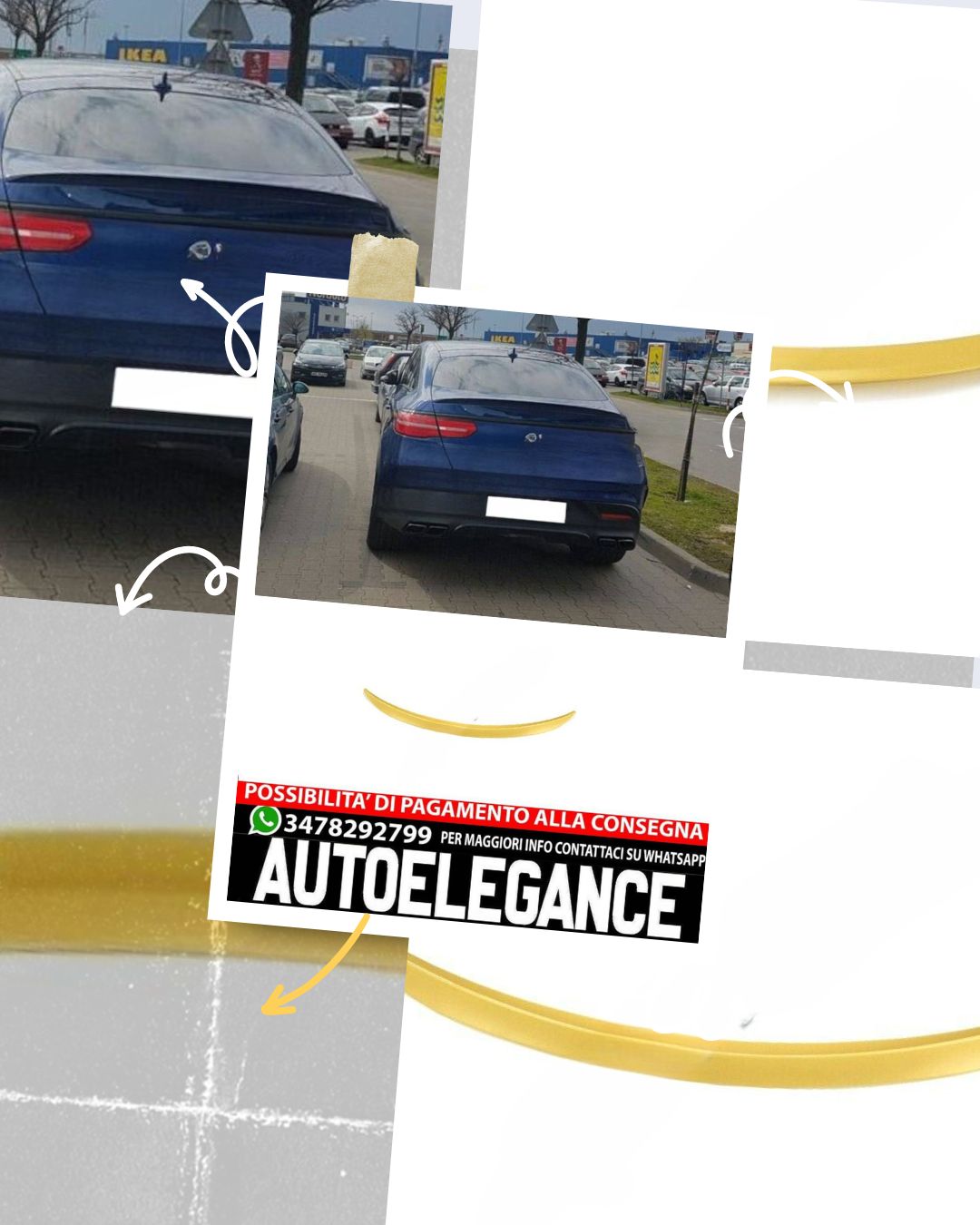 SPOILER suitable for Mercedes GLE W292 coupe