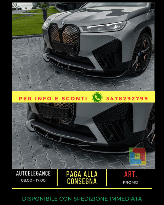 🔥Splitter NERO LUCIDO ADATTO PER  BMW iX M-Pack i20 2021+🔥