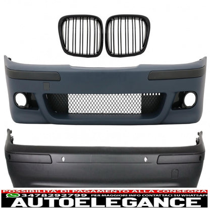 body kit suitable for bmw 5 series e39 (1997-2003) m5 design with central grille piano black 