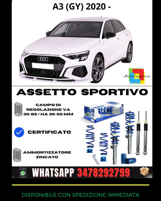 🔥Assetto sportivo ADATTO PER Audi A3 (GY) 30 TFSI/ 35 TFSI 2020+🔥