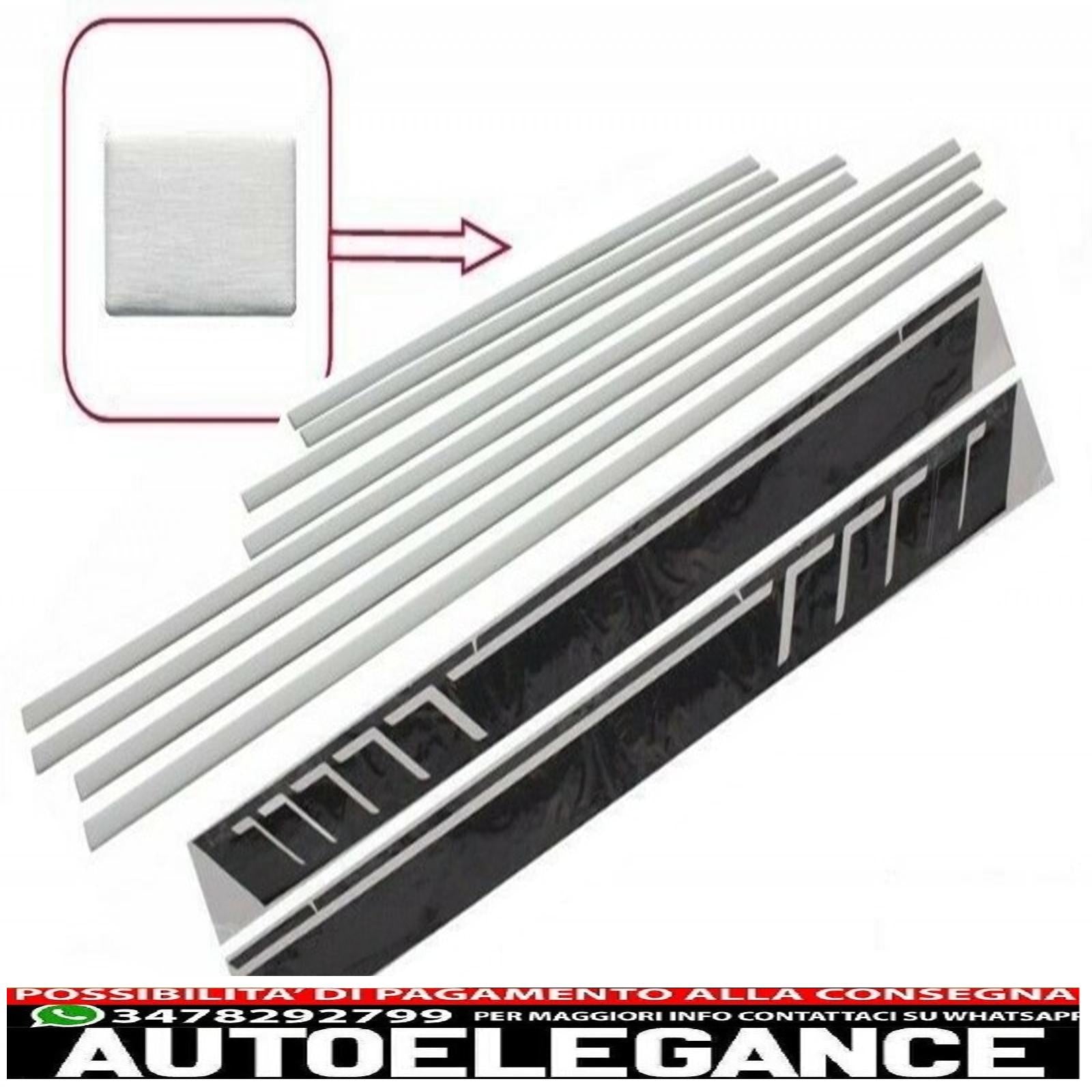 aggiungi strisce modanature porte con decalcomanie laterali adesivo in vinile nero opaco adatto per mercedes classe g w463 (1989-2017) AUTOELEGANCERICAMBI