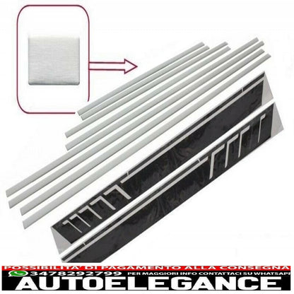aggiungi strisce modanature porte con decalcomanie laterali adesivo in vinile nero opaco adatto per mercedes classe g w463 (1989-2017) AUTOELEGANCERICAMBI