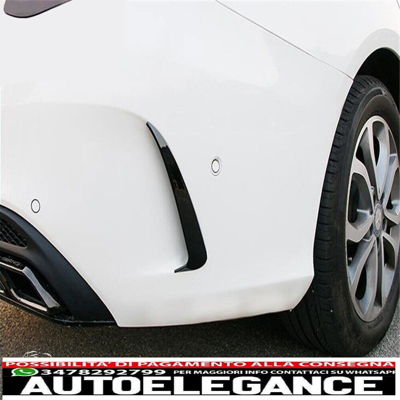 AMG ottica flics aero flaps neri per Mercedes W205 Classe C AUTOELEGANCERICAMBI