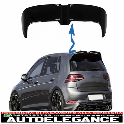 roof spoiler suitable for vw golf 7 vii (2012-2017) gti oett design piano black