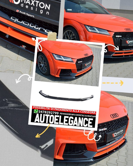 SPLITTER ANTERIORE adatto compatibile per V.2 AUDI TT RS 8S  (2016-  )