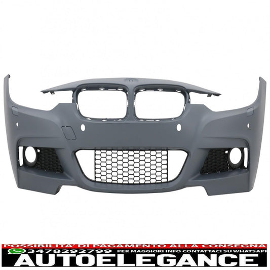 paraurti anteriore adatto per bmw serie 3 f30 f31 (2011-2019) design m-technik senza fendinebbia