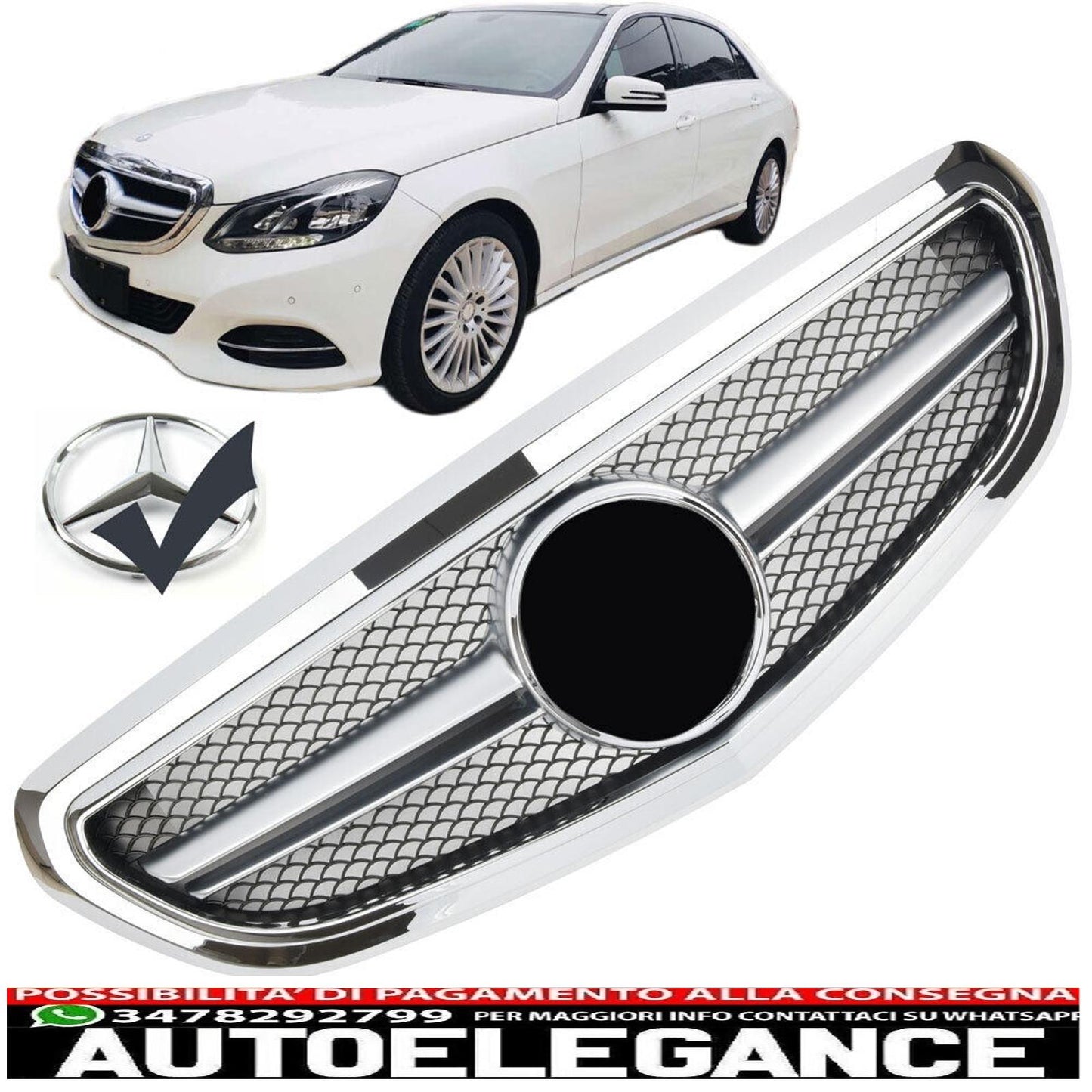 griglia sport griglia radiatore adatto per mercedes w212 s212 e dal 2013 cromato-mostra il titolo originaletesto originalegrill sport kühlergrill passt für mercedes w212 s212 e ab 2013 chrom