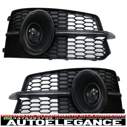lower grill bumper covers ACC side grills suitable for audi a6 c7 4g s line facelift (2015-2018) black edition