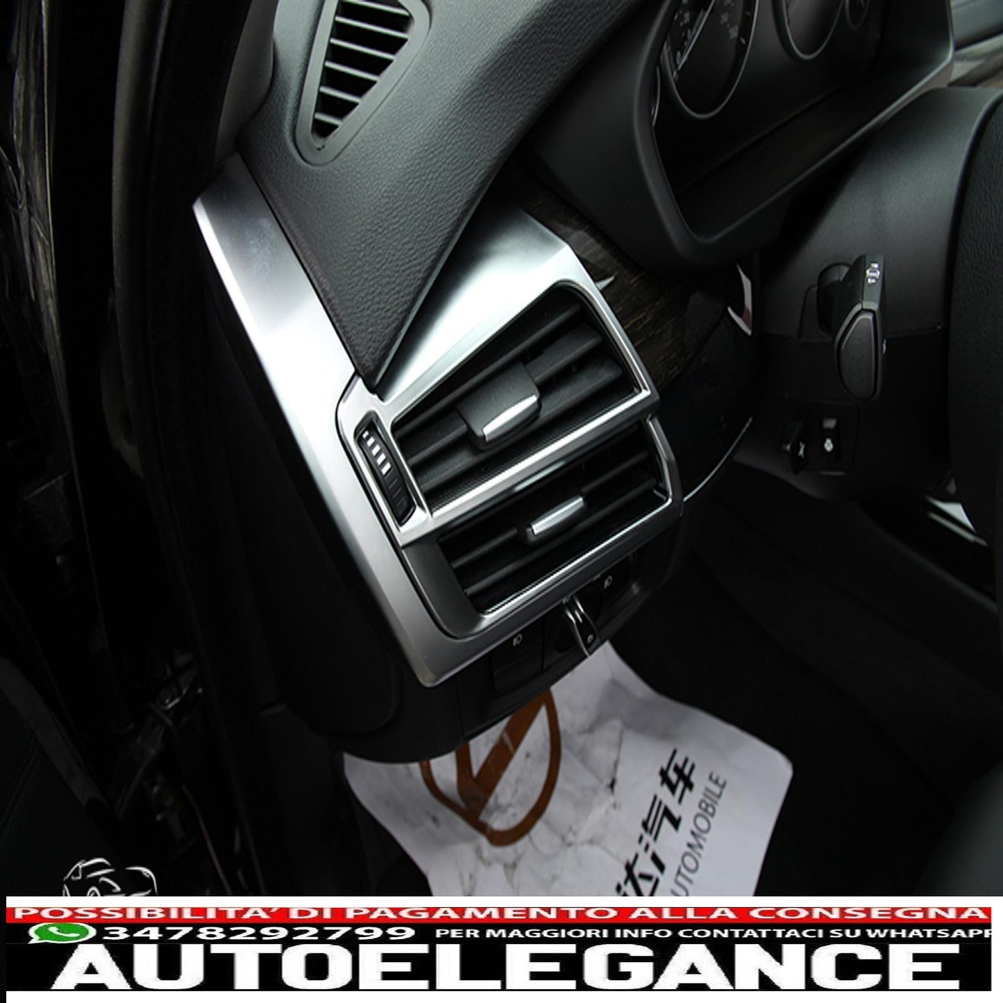 telaio cromato pannello ugelli aria ventilazione per bmw x5 f15 e x6 f16-mostra il titolo originaletesto originalechromrahmen blende luftdüsen lüftung für bmw x5 f15 und x6 f16