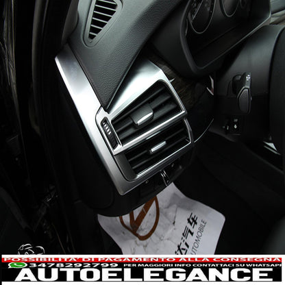 telaio cromato pannello ugelli aria ventilazione per bmw x5 f15 e x6 f16-mostra il titolo originaletesto originalechromrahmen blende luftdüsen lüftung für bmw x5 f15 und x6 f16