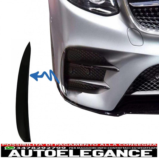 Alette paraurti anteriori alette laterali flic adatte per mercedes classe e w213 s213 c238 a238 e43 e53 design black edition AUTOELEGANCERICAMBI