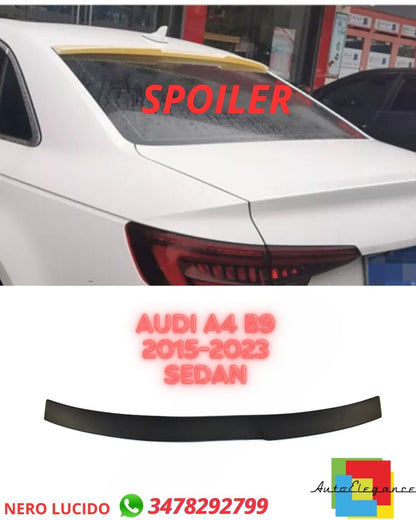 ✨GLOSSY BLACK SPOILER SUITABLE FOR Audi A4 B9 2015-2023 Sedan✨