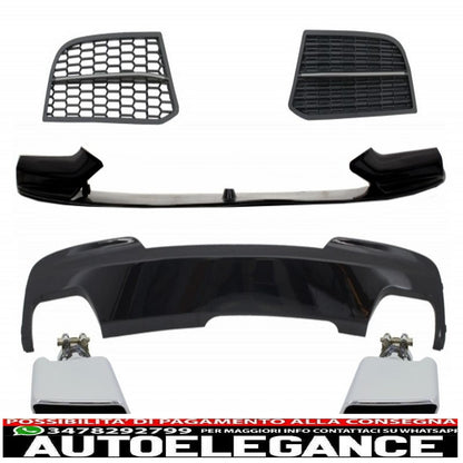 kit di conversione spoiler e diffusore d'aria bmw serie 5 f10 f11 berlina touring (2010-2017) adatto per m-technik a m-performance sport m550 design
