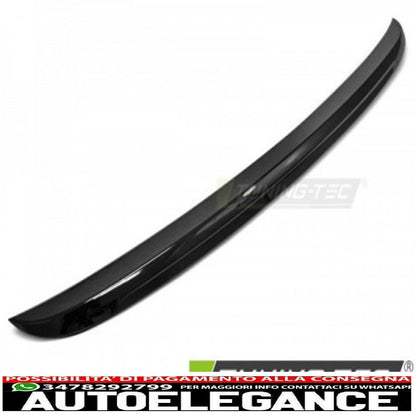 spoiler per bagagliaio stile sportivo nero lucido adatto per bmw e60 03-10