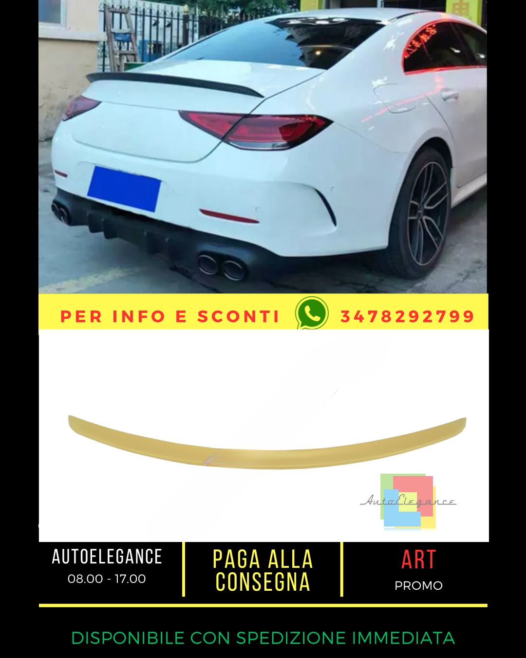✨SPOILER ADATTO PER Mercedes CLS C257 2018+✨