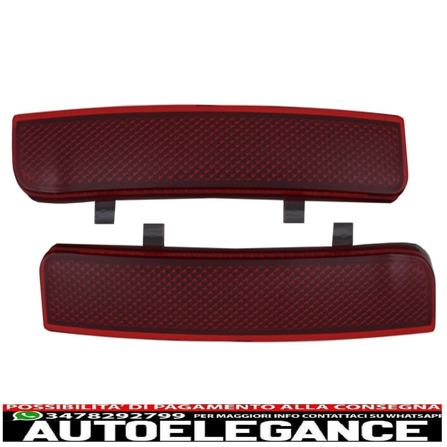 Catarifrangenti paraurti posteriori adatti per land rover vogue l322 (2002-2012) freelander 2 / lr2 (2008-2013) AUTOELEGANCERICAMBI