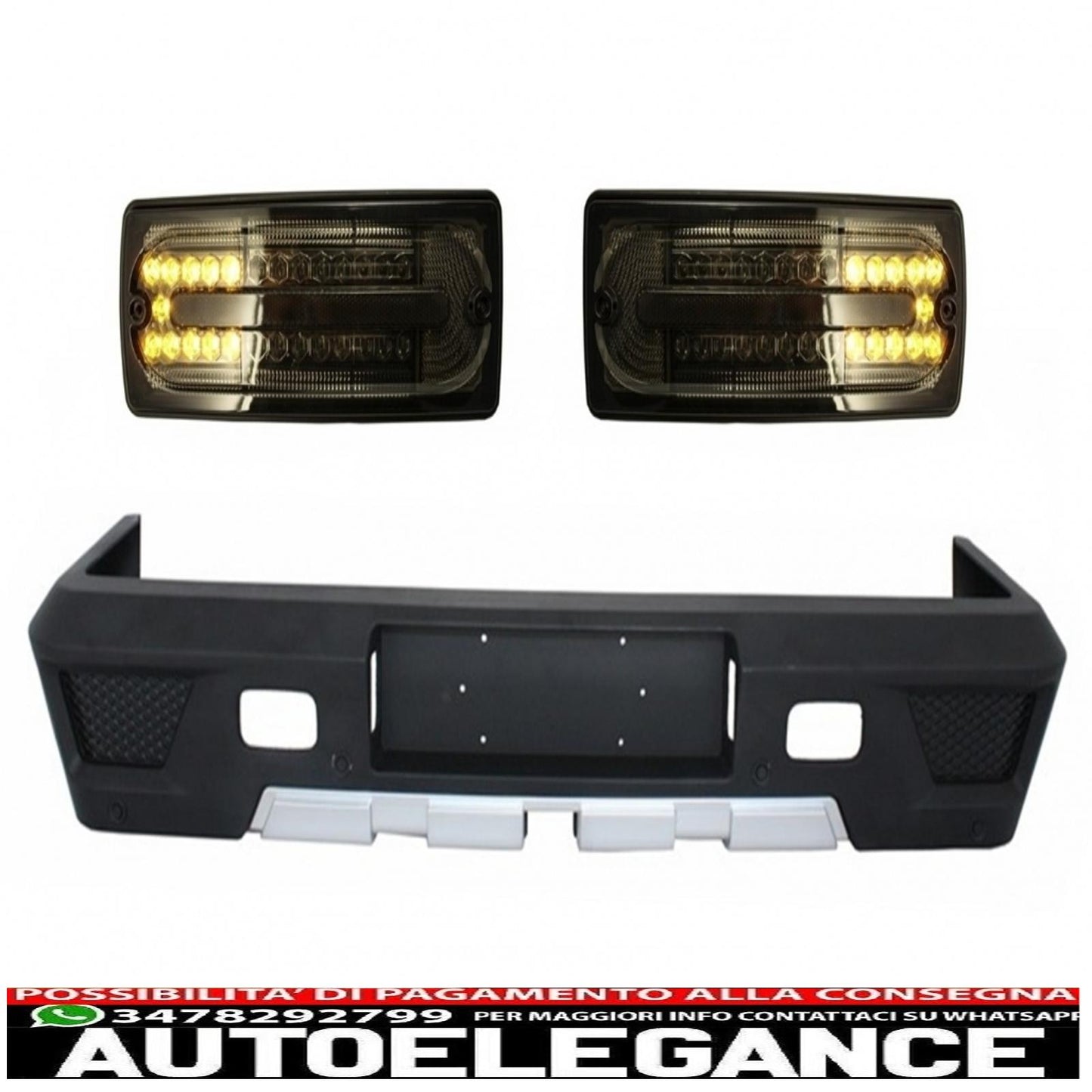 Smoked Rear Bumper LED Tail Lights Fit For Mercedes Benz W463 G Class (1989-2017) G63 G65 Design