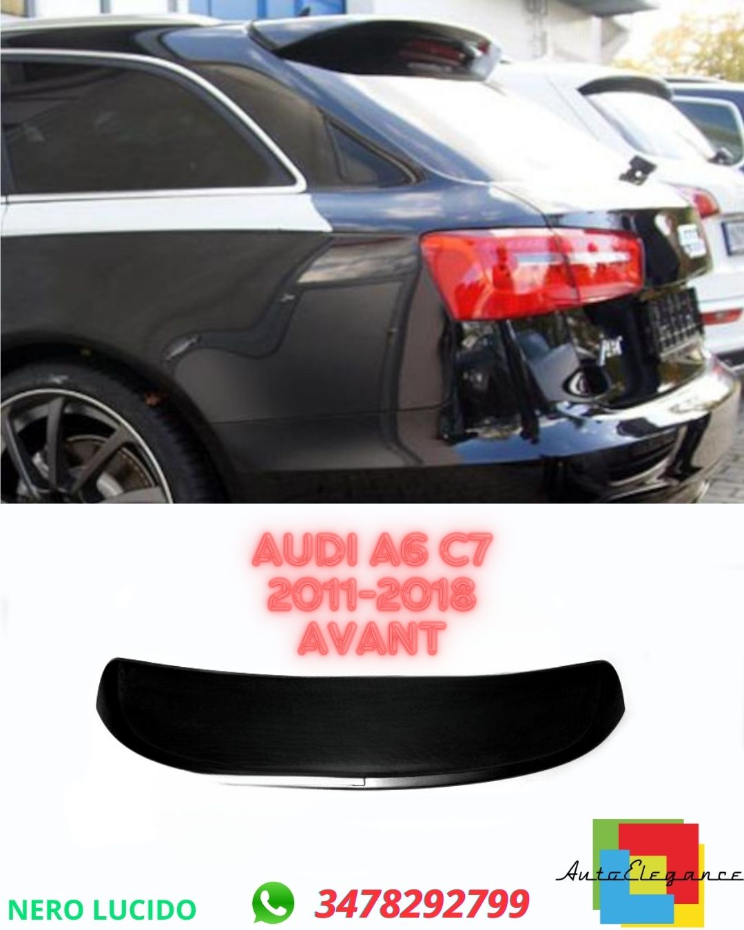 ✨ SPOILER ADATTO PER Audi A6 C7 2011-2018 Avant✨