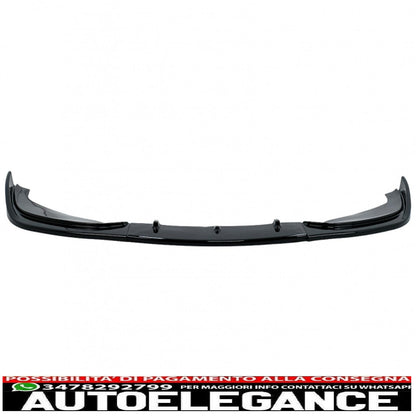 Front bumper additional spoiler suitable for BMW 3 series e46 m3 sedan touring (1998-2004) piano black