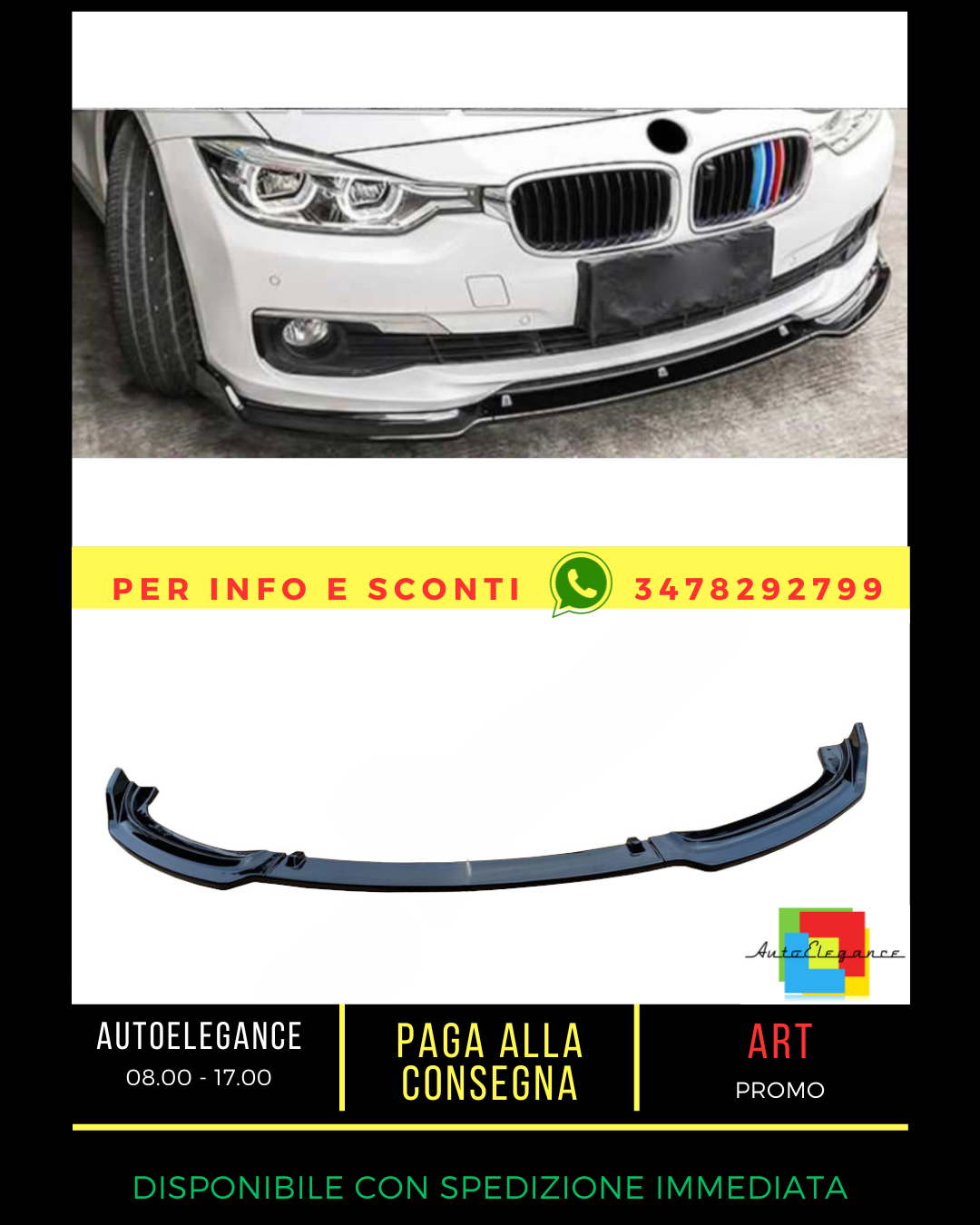 ✨SPLITTER SUITABLE FOR BMW 3 F30 F31 2011-2018 Sedan Touring✨