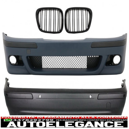 Body kit with central grilles piano black suitable for bmw 5 series e39 (1997-2003) m5 design