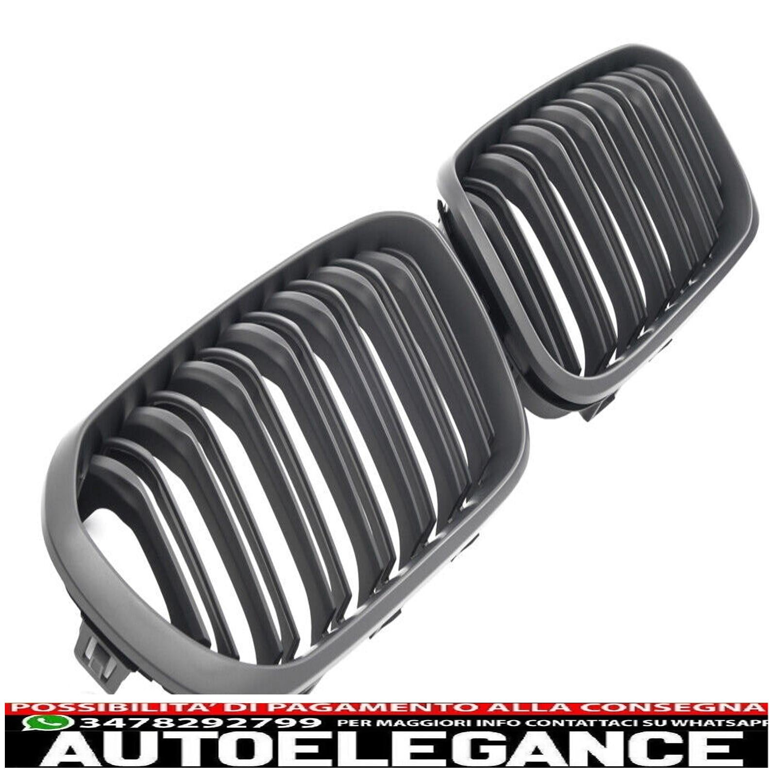 adatto per bmw serie 1 f20 f21 da 15 griglia radiatore doppia barra nero opaco-mostra il titolo originaletesto originalepasst für bmw 1er f20 f21 ab 15 kühlergrill doppelsteg matt schwarz AUTOELEGANCERICAMBI