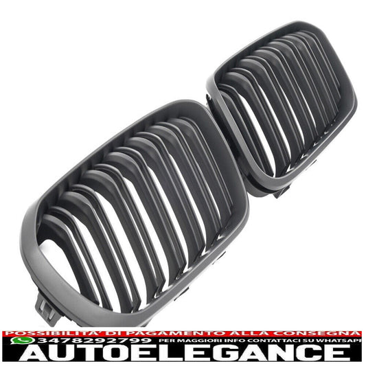 adatto per bmw serie 1 f20 f21 da 15 griglia radiatore doppia barra nero opaco-mostra il titolo originaletesto originalepasst für bmw 1er f20 f21 ab 15 kühlergrill doppelsteg matt schwarz AUTOELEGANCERICAMBI