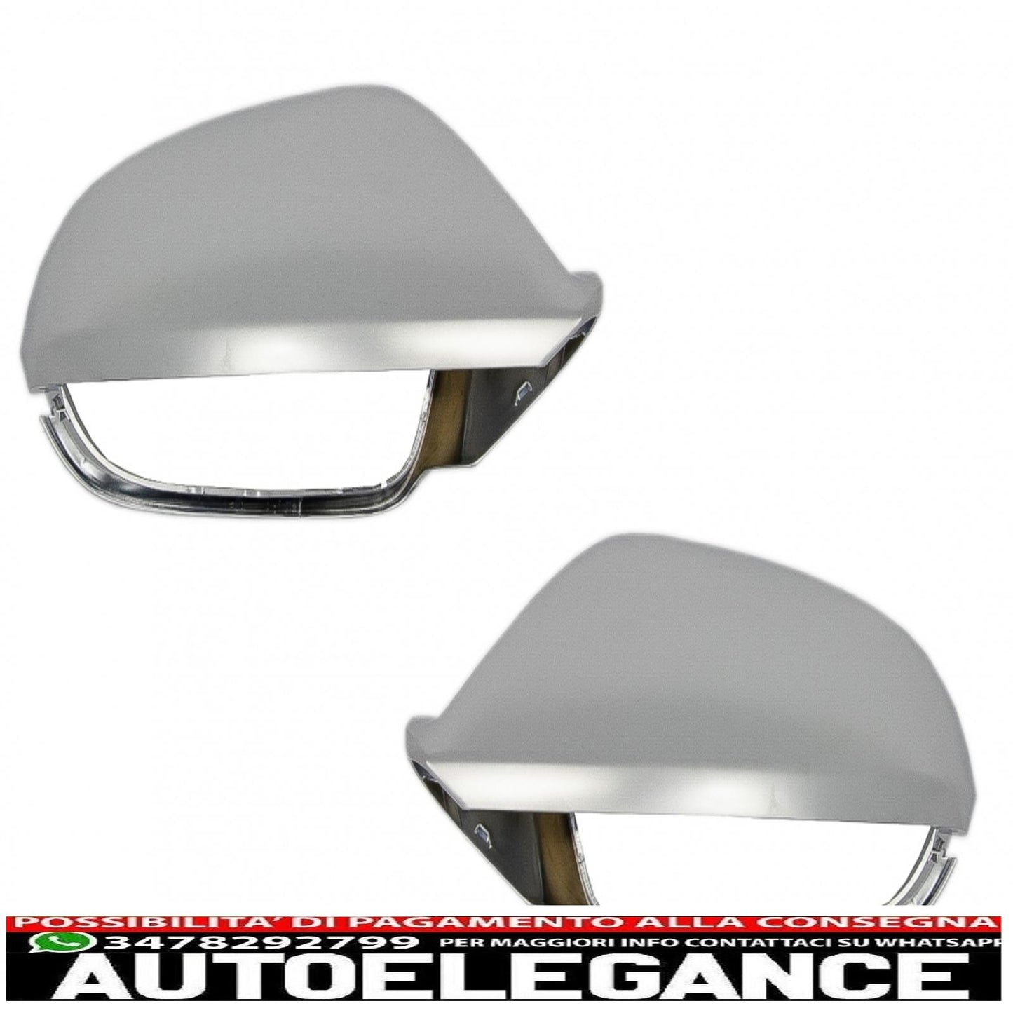 Custodia completa copri specchietti adatta per audi a6 4g c7 (2011-2018) limousine avant estinzione alluminio design rs6 con assistenza laterale AUTOELEGANCERICAMBI